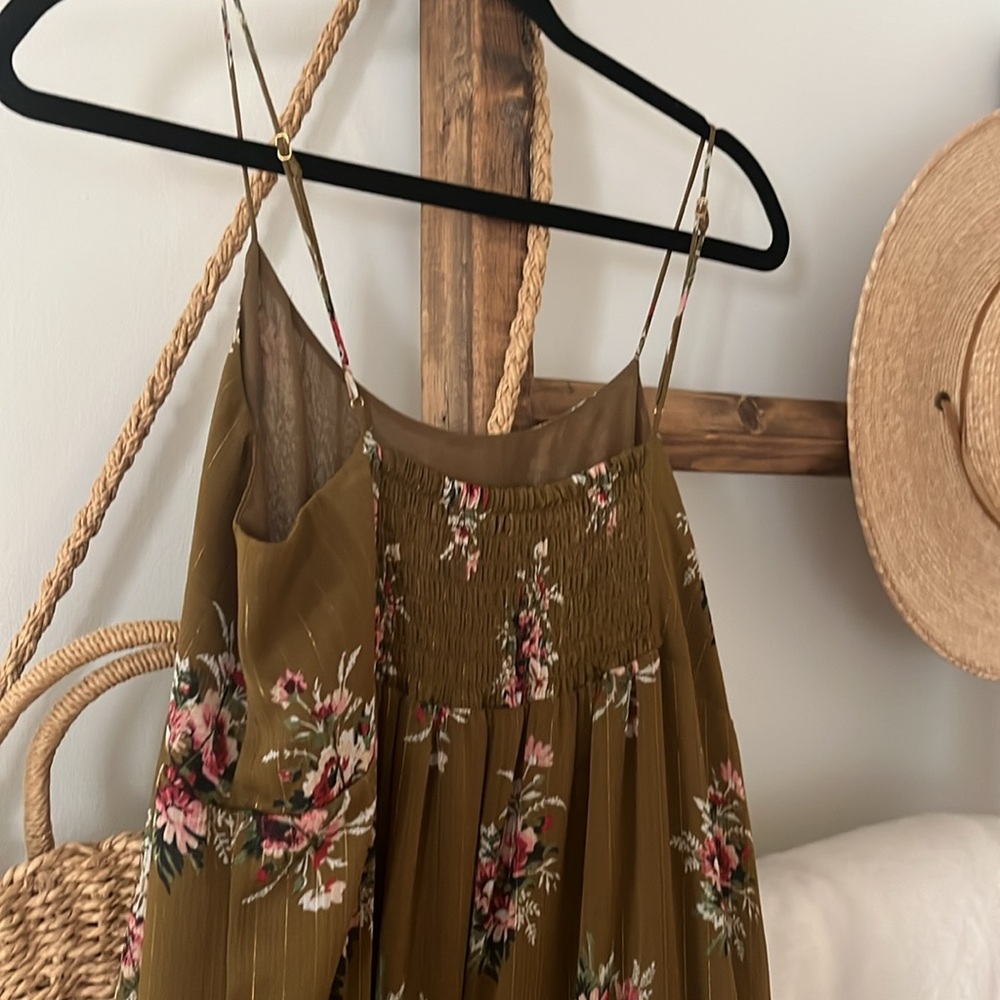 Madewell Maxi Copper Floral Dress size 8 - Picture 9 of 10